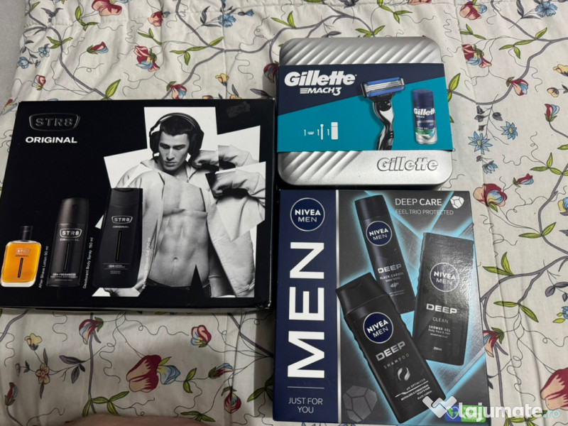 Seturi de îngrijire masculină, sigilate. 