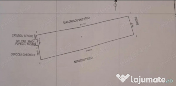 Teren extravilan comuna Crasna-Gorj 10912mp 