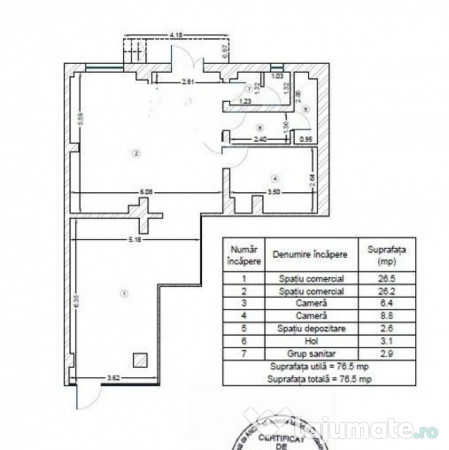 Spatiu comercial stradal zona Metrou Grigorescu, Titan, 77mp