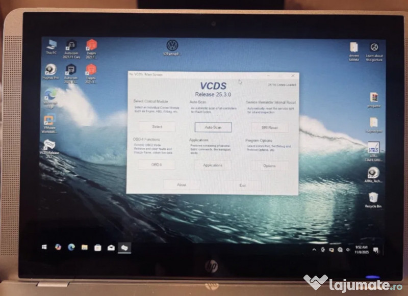 Kit tableta /Delphi 2021 / Autocom 2021 + VCDS 2025 