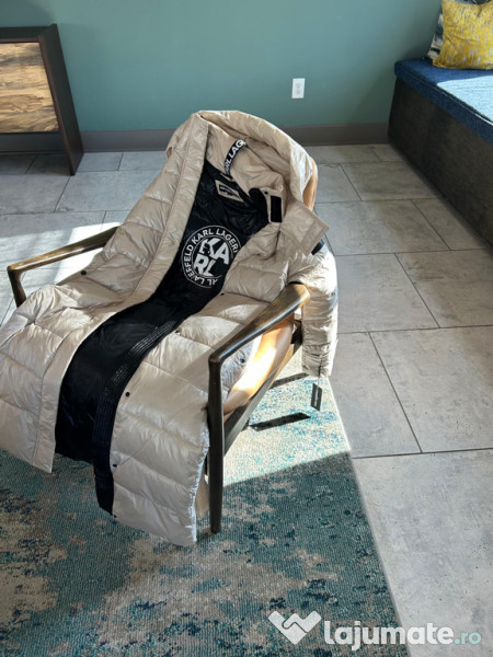 Geaca noua cu puf natural Karl Lagerfeld 