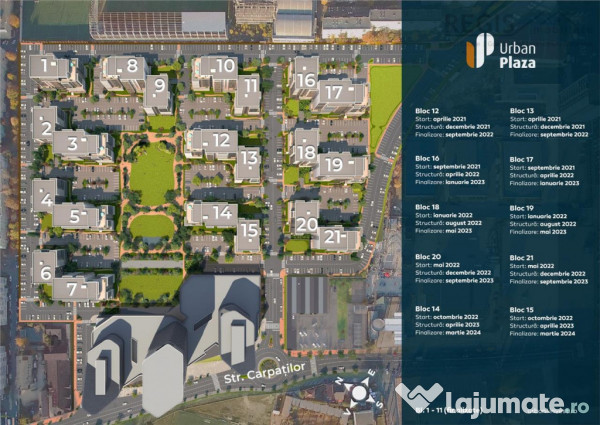 Garsoniera Decomandata in Urban Plaza de Inchiriat 