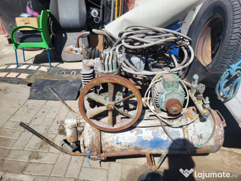 Plug,compresor și betoniera.