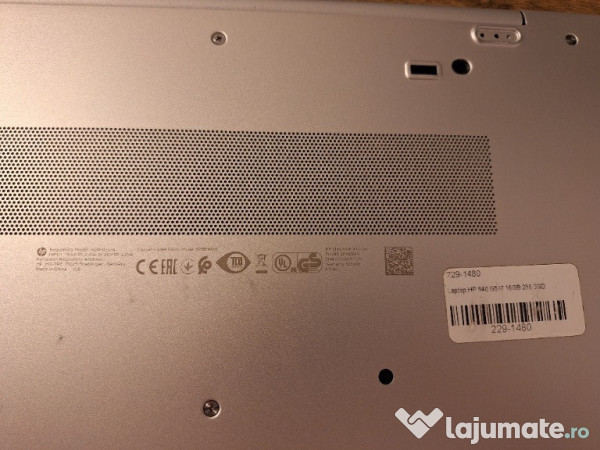HP EliteBook 840 G5 i7, 16 GB RAM și 256 GB SSD 