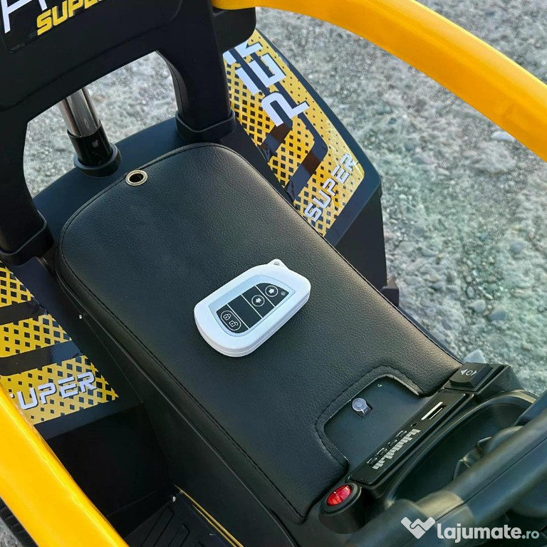 ATV electric cu maner 4 in 1, Kinderauto Hercules 35W 6V, RC #yellow 
