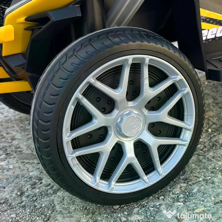 ATV electric cu maner 4 in 1, Kinderauto Hercules 35W 6V, RC #yellow 