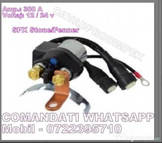 Starter, solenoid, bobina cuplare, heblu de 150A -300a 12/24v basculat 