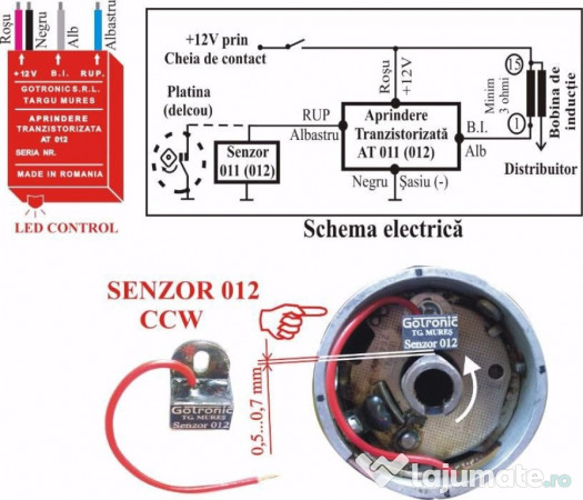 Aprindere electronica IMS, Nipru, Simson, VW, Opel, Guzi V35 