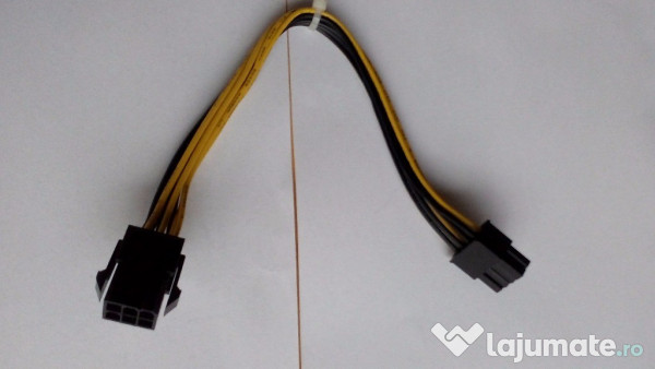 Cablu adaptor placa video 6 pini la 8 pini 