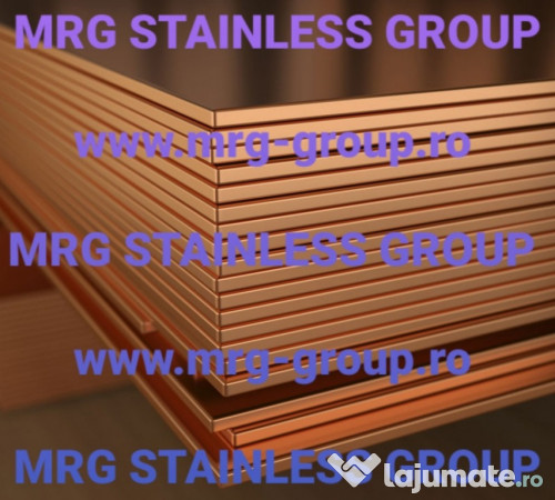 Tabla cupru alimentar 4x1000x2000 foaie coala aluminiu inox 