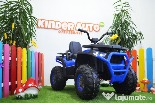 ATV electric XMX607 2x45W 12V cu Scaun tapitat #Blue