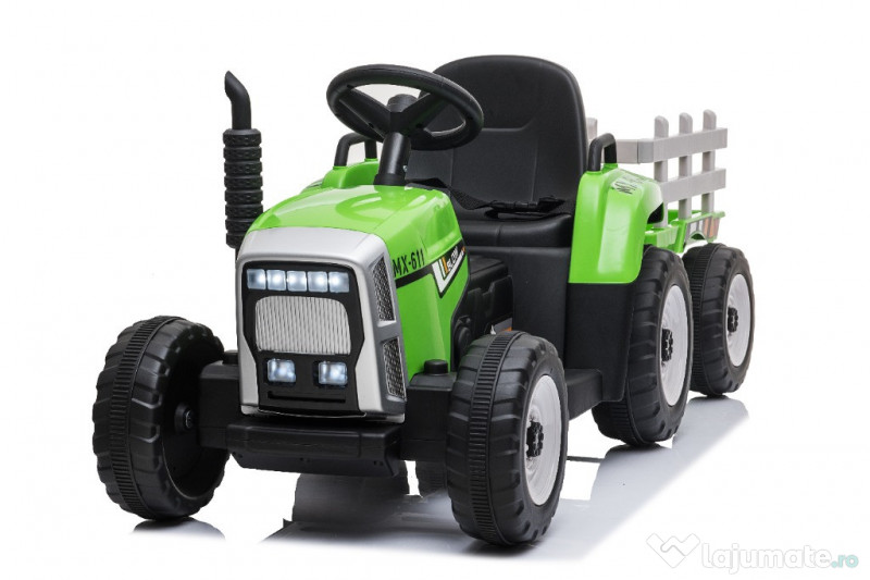 Tractoras electric Kinderauto BJ611 2x 30W 12V cu RC, BT