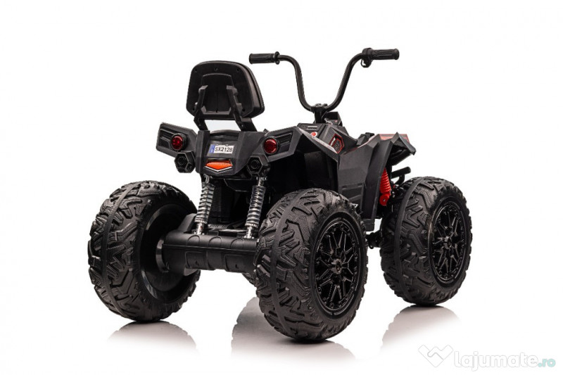 ATV electric Kinderauto SX2129 4x4 24V roti moi, scaun tapitat