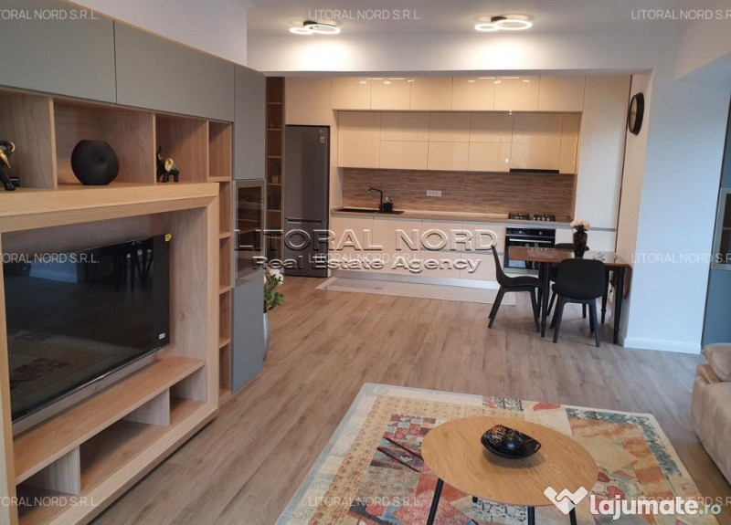 Mamaia - Sat Vacanta, bloc nou,ap.2 cam. 80mp,etaj 2, mobilat,parcare 