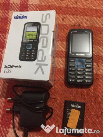 Telefon butoane_Nou_seniori_E-boda_Freeman Speak T135_Dual Sim_Necodat 