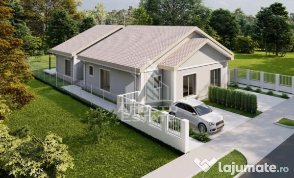 Duplex cu 3 camere si 2 bai, teren 391 mp, Mosnita noua