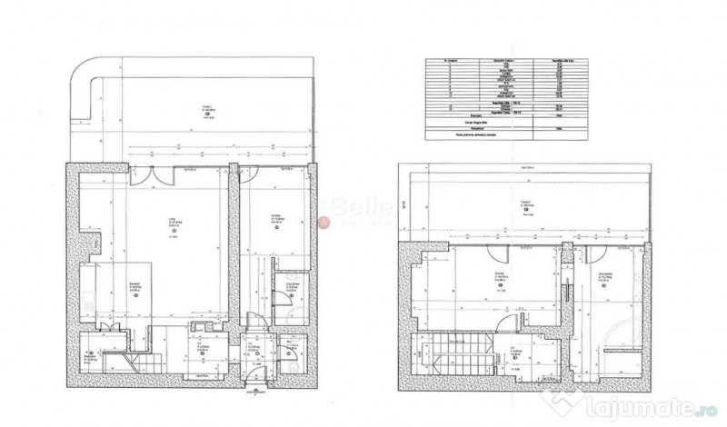 Terase generoase cu vederea spre padure 