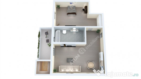 Apartament cu 2 camere cu balcon si parcare zona Lacul lui B 