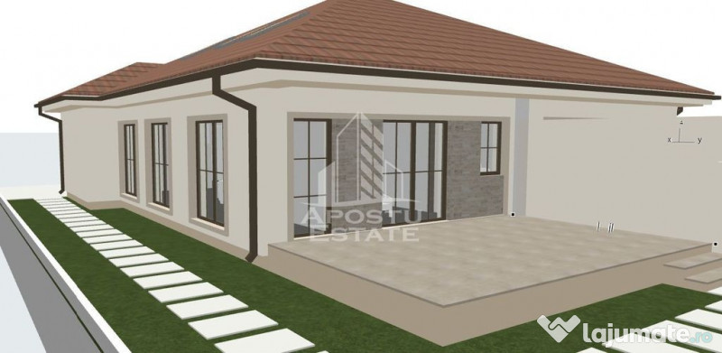 Duplex cu 3 camere, pe parter, in Sacalaz