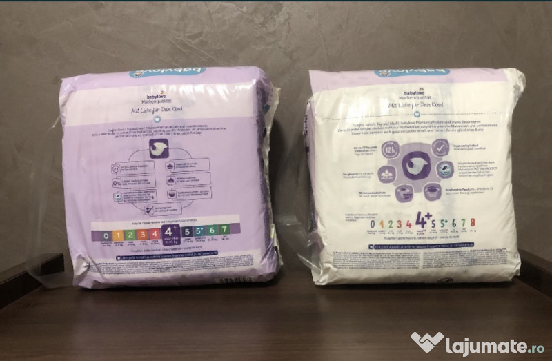 Scutece Babylove premium nr. 4+, 9-15 kg, 38 buc.