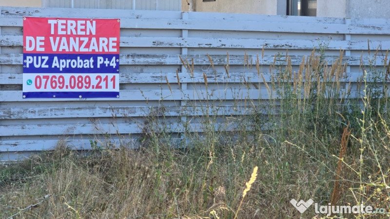 Teren 600 mp deschidere d24 Puz p+4 aprobat 