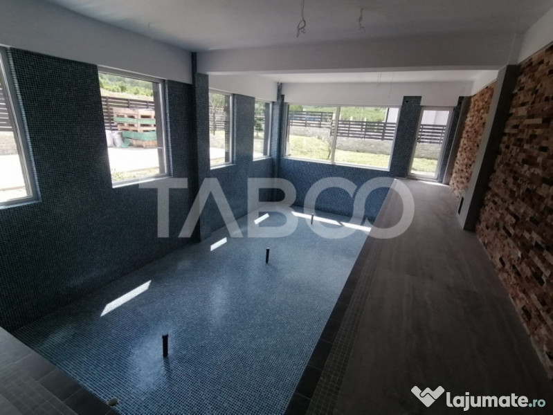 Casa moderna de inchiriat 5 camere cu teren si piscina Cisna