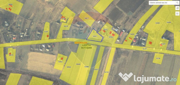 Teren intravilan 2,036mp Pădureni-Șendriceni, Botoșani 