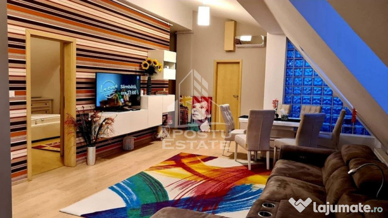 Apartament tip penthouse cu 3 camere, 2 bai, zona Toronta...