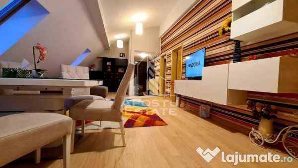 Apartament tip penthouse cu 3 camere, 2 bai, zona Toronta...