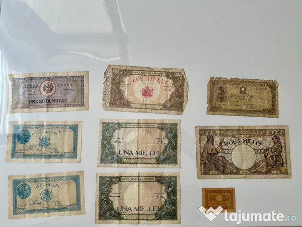 Bancnote și monede vechi 