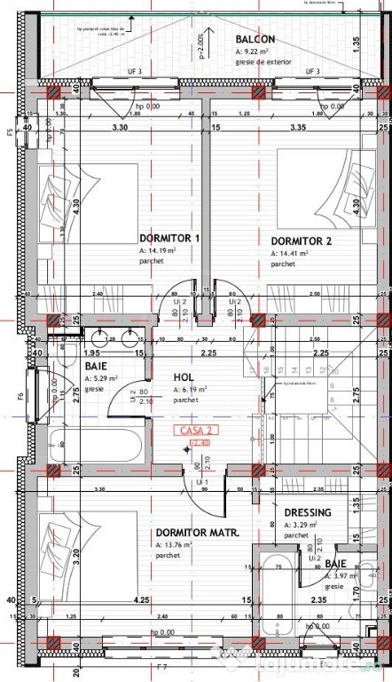 Duplex cu demisol open-space, 280 mp teren, Florești
