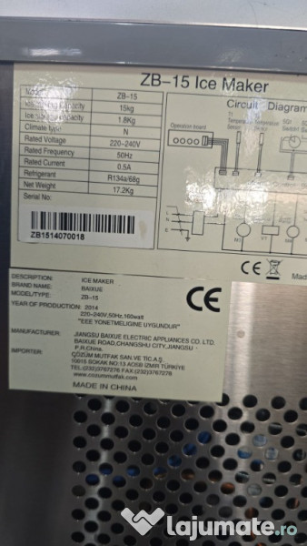 Masina cuburi gheata nou si second 