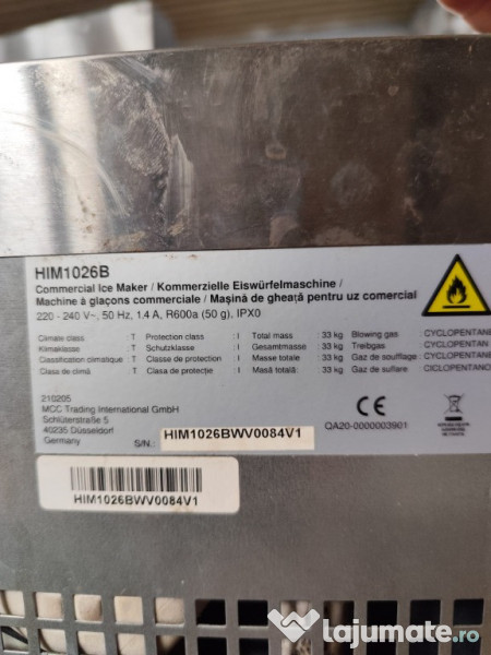 Masina cuburi gheata nou si second 