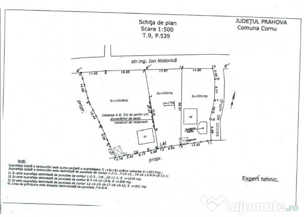 Teren 500 mp Cornu, județul Prahova 