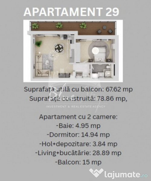 Madrid Park Residence- Apartament 2 camere