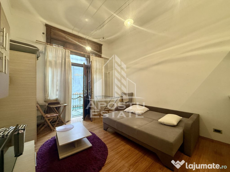 Apartament o camera, 30mp, balcon deschis, Ultracentral 