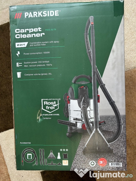 Aspirator cu spălare injectie-extractie parkside 