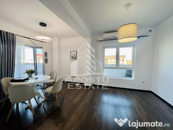 Apartament cu trei camere , decomandat , cu terasa ,in Giroc 