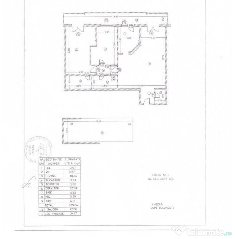 Apartament 3 camere Sos. Nordului (Herastrau) 