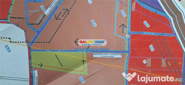 Teren 33500 m.p.PUZ Aprobat Industrial - Servicii - Hale 