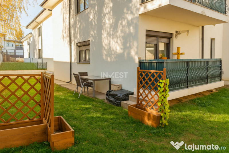 Apartament cu 3 camere și grădină + 2 locuri de parcare ? 