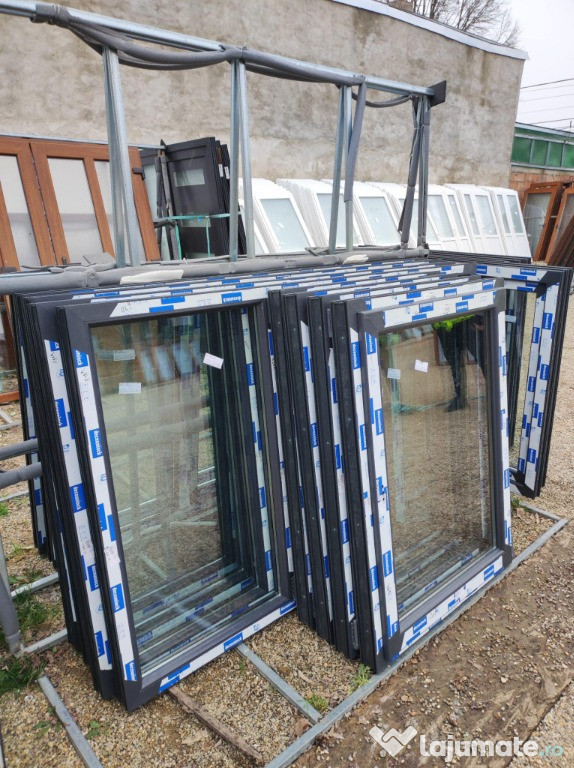 Geamuri gri antracit noi 2 canate 