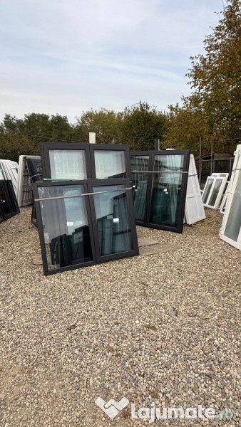 Geamuri gri antracit noi 2 canate 