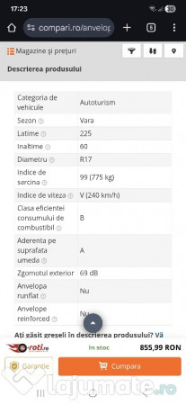 Anvelope Michelin 225/60 R17 99V 