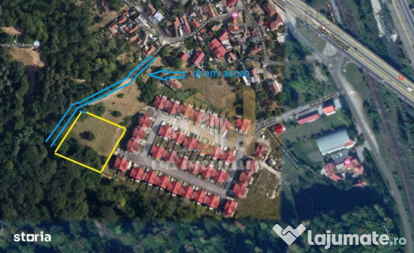 Teren de vanzare 2900 mp Brasov Strada Ciresului 