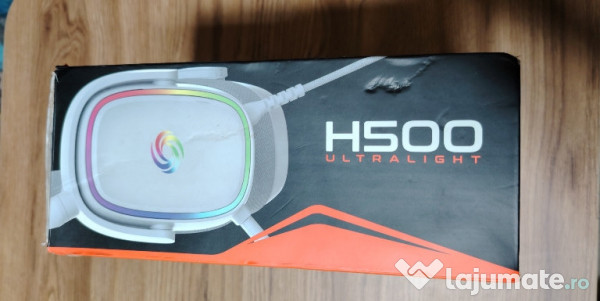 Căști iluminare și cu microfon 