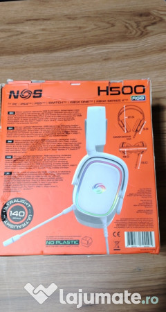 Căști iluminare și cu microfon 