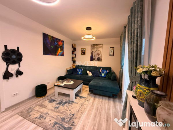 Apartament intabulat cu 2 camere - decomandat, etaj 1, mobil