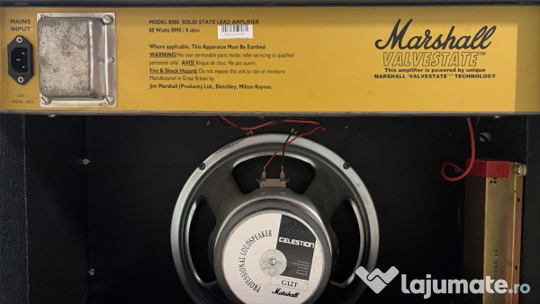 Amplificator Marschall VALVESTATE '80V, pedala schimbare canale+reverb 
