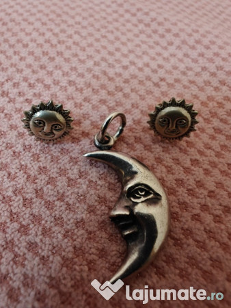 Set argint luna si soare